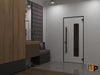 Front Exterior Aluminum Door | Prehung Entry Steel Metal Modern Painted Door | Ronex 0511