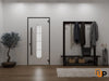 Front Exterior Aluminum Door | Prehung Entry Steel Metal Modern Painted Door | Ronex 0521