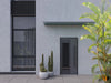 Front Exterior Aluminum Door | Prehung Entry Steel Metal Modern Painted Door | Ronex 0633