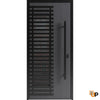 Front Exterior Aluminum Door | Prehung Entry Steel Metal Modern Painted Door | Ronex 0633