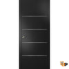 Modern Interior Sliding Closet Pocket Door with Hardware | Solid Panel Interior Doors | Planum 0020