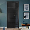 Modern Interior Sliding Closet Pocket Door with Hardware | Solid Panel Interior Doors | Planum 0020