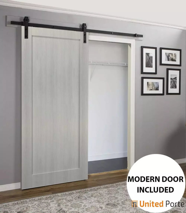 Sliding Barn Door with Hardware | Wooden Solid Panel Interior Doors | Quadro 4111