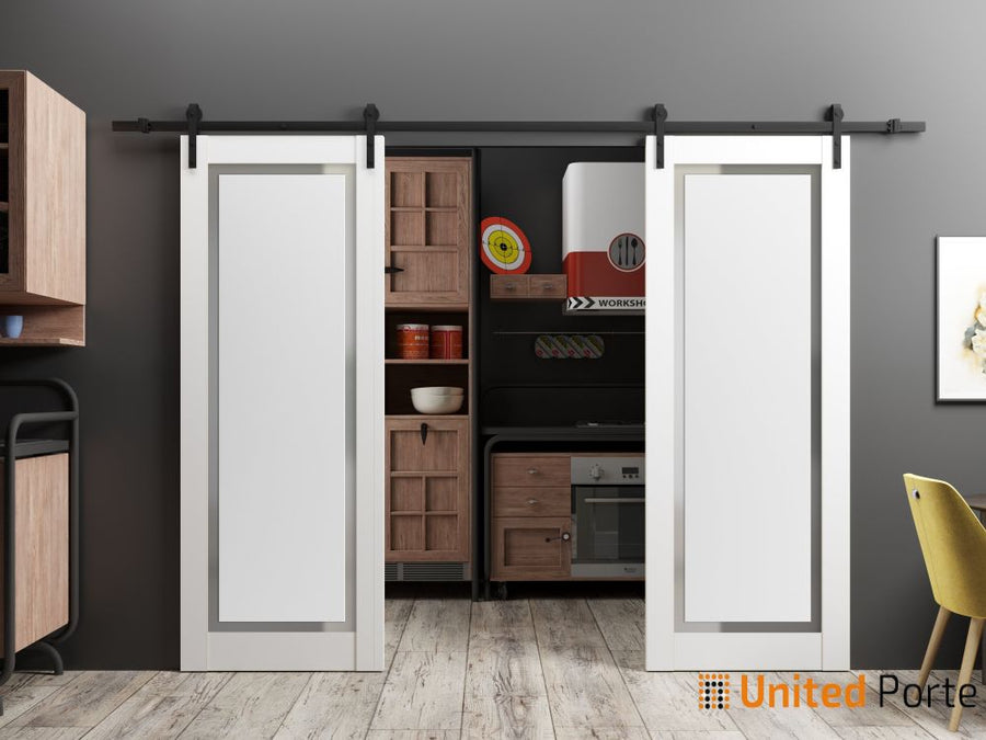 Sliding Barn Door with Hardware | Modern Solid Panel Interior Doors | Planum 0888