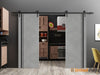 Sliding Barn Door with Stainless Steel Hardware | Modern Solid Panel Interior Doors | Buy Doors Online