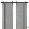 Sliding Barn Door with Stainless Steel Hardware | Modern Solid Panel Interior Doors | Buy Doors Online