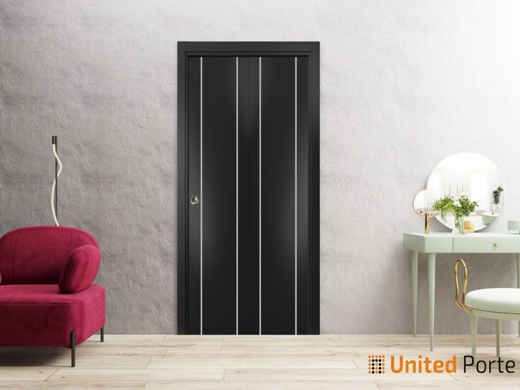 Sliding Closet Bi-fold Doors | Wood Solid Bedroom Wardrobe Doors | Planum 0410