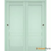 Sliding Closet Bypass Door with Decorative Panels | Wood Solid Bedroom Wardrobe Doors | Buy Doors Online