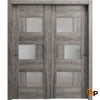 Bypass Door with Opaque Glass | Wood Solid Bedroom Wardrobe Doors | Buy Doors Online