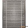 Sliding Closet Bypass Doors with Hardware | Modern Wood Solid Bedroom Wardrobe Doors | Buy Doors Online