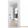 Sliding French Pocket Door with Clear Glass | Solid Wood Interior Bedroom Sturdy Doors | Buy Doors Online