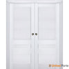 Sliding French Pocket Door with Decorative Panels | Solid Wood Interior Bedroom Sturdy Doors | Buy Doors Online