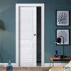 Sliding French Pocket Door with Decorative Panels | Solid Wood Interior Bedroom Sturdy Doors | Buy Doors Online