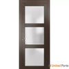 Sliding French Pocket Door with Frosted Glass | Solid Wood Interior Bedroom Sturdy Doors | Buy Doors Online