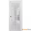 Sliding French Pocket Door with 12 Lites Frosted Glass | Solid Wood Interior Bedroom Sturdy Doors  | Buy Doors Online