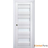 Sliding French Pocket Door with Frosted Glass | Solid Wood Interior Bedroom Sturdy Doors | Buy Doors Online