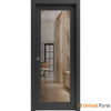 Sliding French Pocket Door with Clear Glass | Solid Wood Interior Bedroom Sturdy Doors | Buy Doors Online