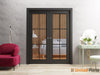 Sliding French Pocket Door with Clear Glass | Solid Wood Interior Bedroom Sturdy Doors | Buy Doors Online