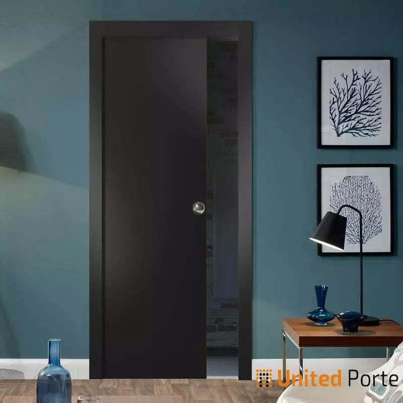 Sliding Pocket Door with Frames | Solid Wood Interior Sturdy Doors | Planum 0010