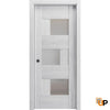 Sliding Pocket Door with Opaque Glass | MDF Interior Bedroom Modern Doors | Buy Doors Online