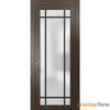 Sliding Pocket Door with Frosted Tempered Glass | Solid Wood Interior Sturdy Doors | Buy Doors Online