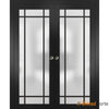 Sliding Pocket Door with Frosted Tempered Glass | Solid Wood Interior Sturdy Doors | Buy Doors Online