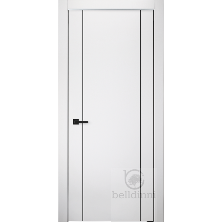 Smart Pro 2U Black | Modern Interior Door | Polar White