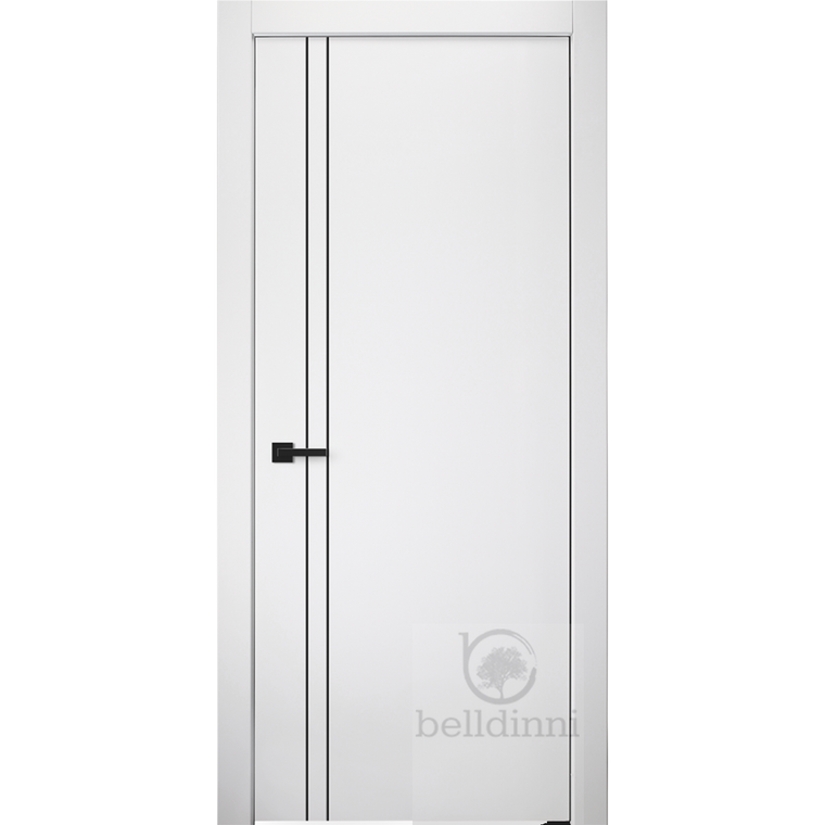 Smart Pro 2V Black | Modern Interior Door | Polar White