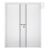 Smart Pro 2V Black | Modern Interior Door | Polar White