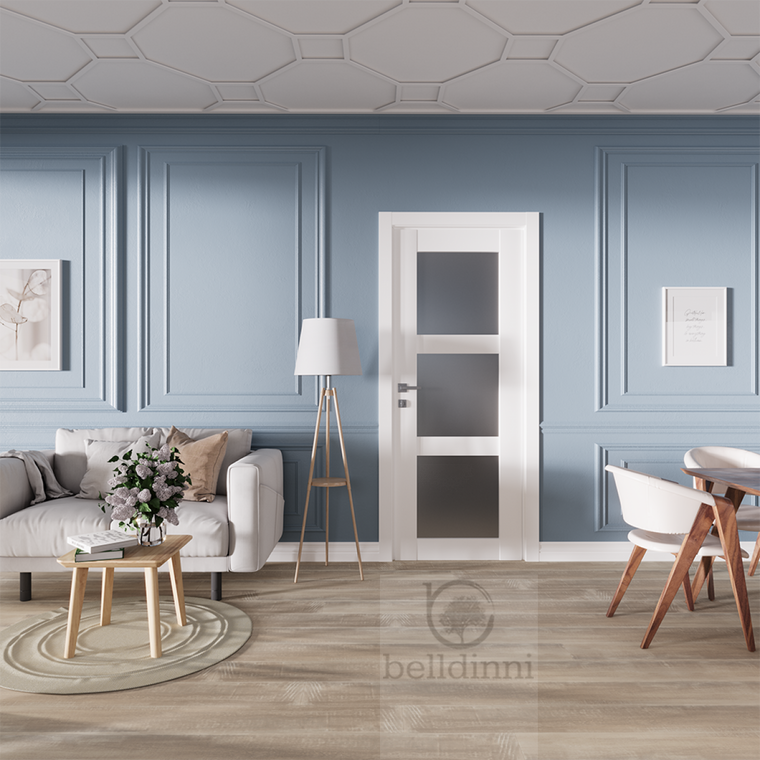 Smart Pro 3 Lite Vetro | Modern Interior Door | Polar White