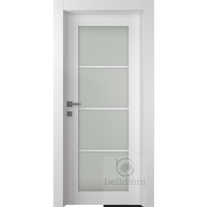 Smart Pro 4 Lite Vetro | Modern Interior Door | Polar White | Buy Doors Online