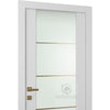 Smart Pro H3g 4H Gold Vetro Polar White | Modern Interior Door | Buy Doors Online