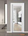 Solid French Door with Clear Glass | Bathroom Bedroom Sturdy Doors | Buy Doors Online