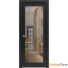 Solid French Door with Clear Glass | Bathroom Bedroom Sturdy Doors | Buy Doors Online