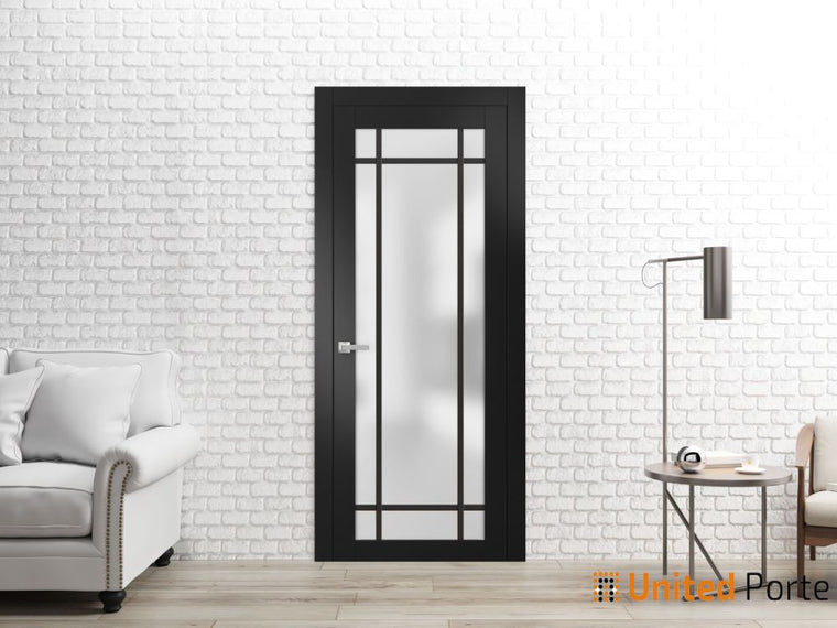 Solid French Door Frosted Glass | Bathroom Bedroom Sturdy Doors | Planum 2112