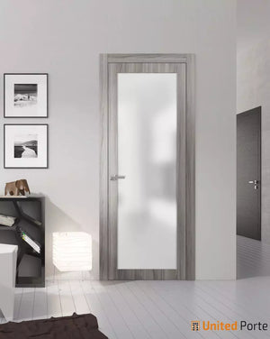 Solid French Doors with Frosted Glass | Closet Bedroom Sturdy Doors | Buy Doors Online