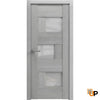 Solid French Modern Door with Opaque Glass | Closet Bedroom Modern Doors | Buy Doors Online