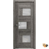 Solid French Modern Door with Opaque Glass | Closet Bedroom Modern Doors | Buy Doors Online