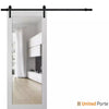 Sturdy Barn Door with Clear Glass | Modern Solid Panel Interior Doors | Buy Doors Online