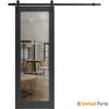 Sturdy Barn Door with Clear Glass | Modern Solid Panel Interior Doors | Buy Doors Online