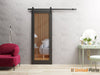 Sturdy Barn Door with Clear Glass | Modern Solid Panel Interior Doors | Buy Doors Online