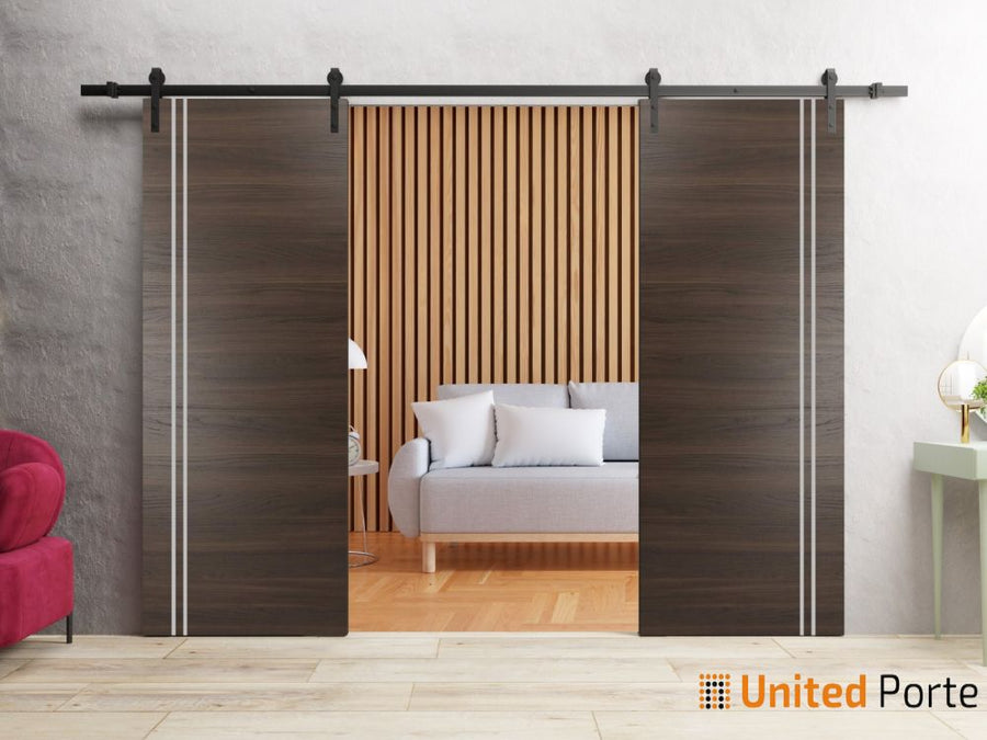 Sturdy Barn Door with Hardware | Modern Solid Panel Interior Doors | Planum 0310