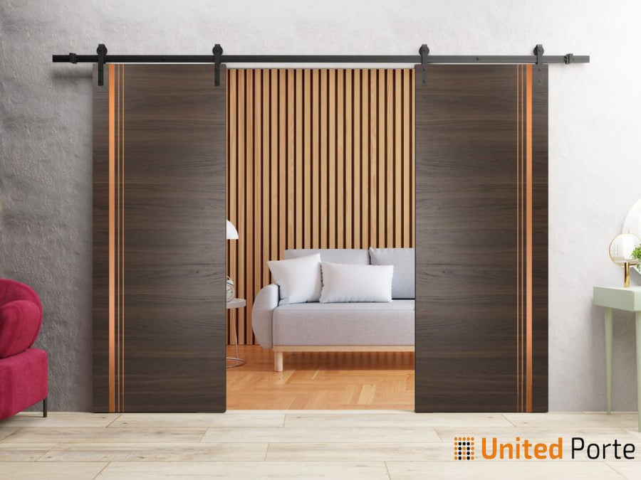 Sturdy Barn Door with Hardware | Modern Solid Panel Interior Doors | Planum 1010