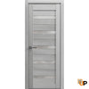 Solid French Door with Frosted Glass | Bathroom Bedroom Sturdy Doors | Quadro 4445
