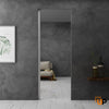 Single solid wood with honeycomb sliding modern interior hidden barn door with mirror glass | Termix 0808