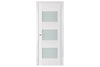 Nova Triplex 015 Soft White Laminated Modern Interior Door | Buy Doors Online