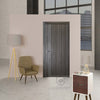 Unica 2V | Modern Interior Door | Gray Oak | Buy Doors Online