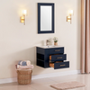 Bari Bathroom | 24" Bathroom Vanity Wall Mount Set (Left Side Shelf)