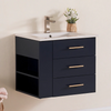 Bari Bathroom | 24" Bathroom Vanity Wall Mount Set (Left Side Shelf)