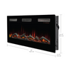 Wall | Built-In Linear Electric Fireplace | Dimplex - 60" Sierra